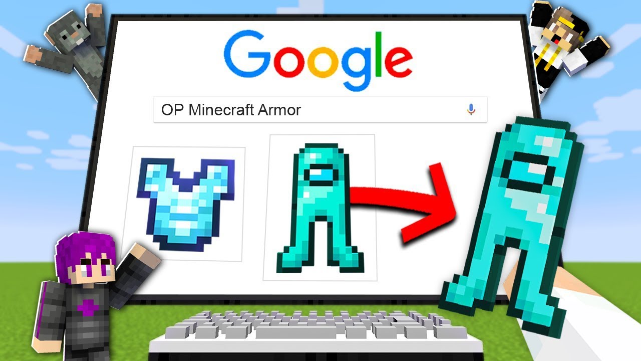 ماين كرافت ولكن اي شي اكتبه في Google احصل عليه مع اصدقائي و سمسمة..!🔥😱