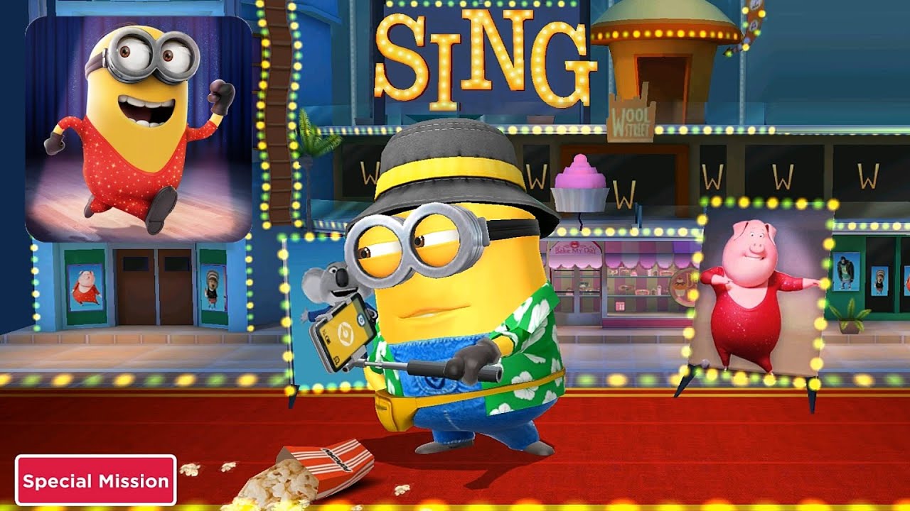 Minion rush Tourist minion golden ticket costume Piggy Power special mission gameplay ios android