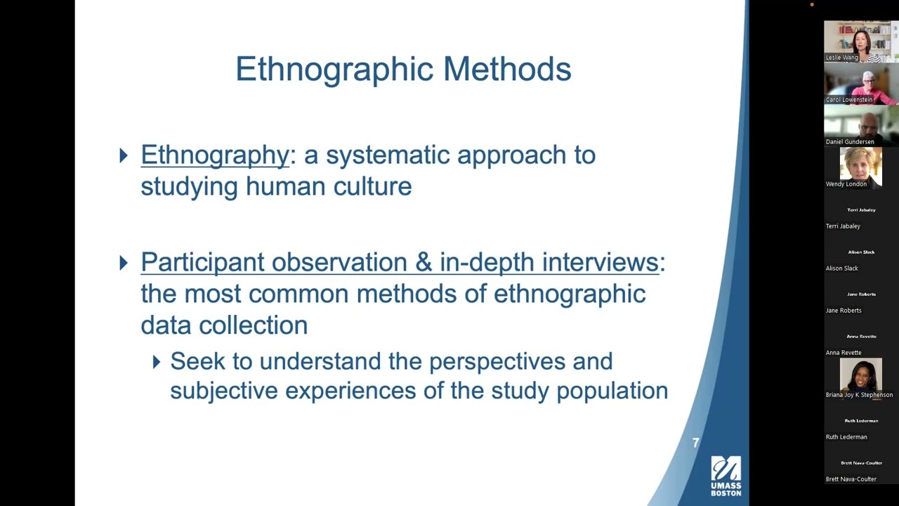 Ethnographic Methods: A Brief Overview - Leslie Wang, PhD