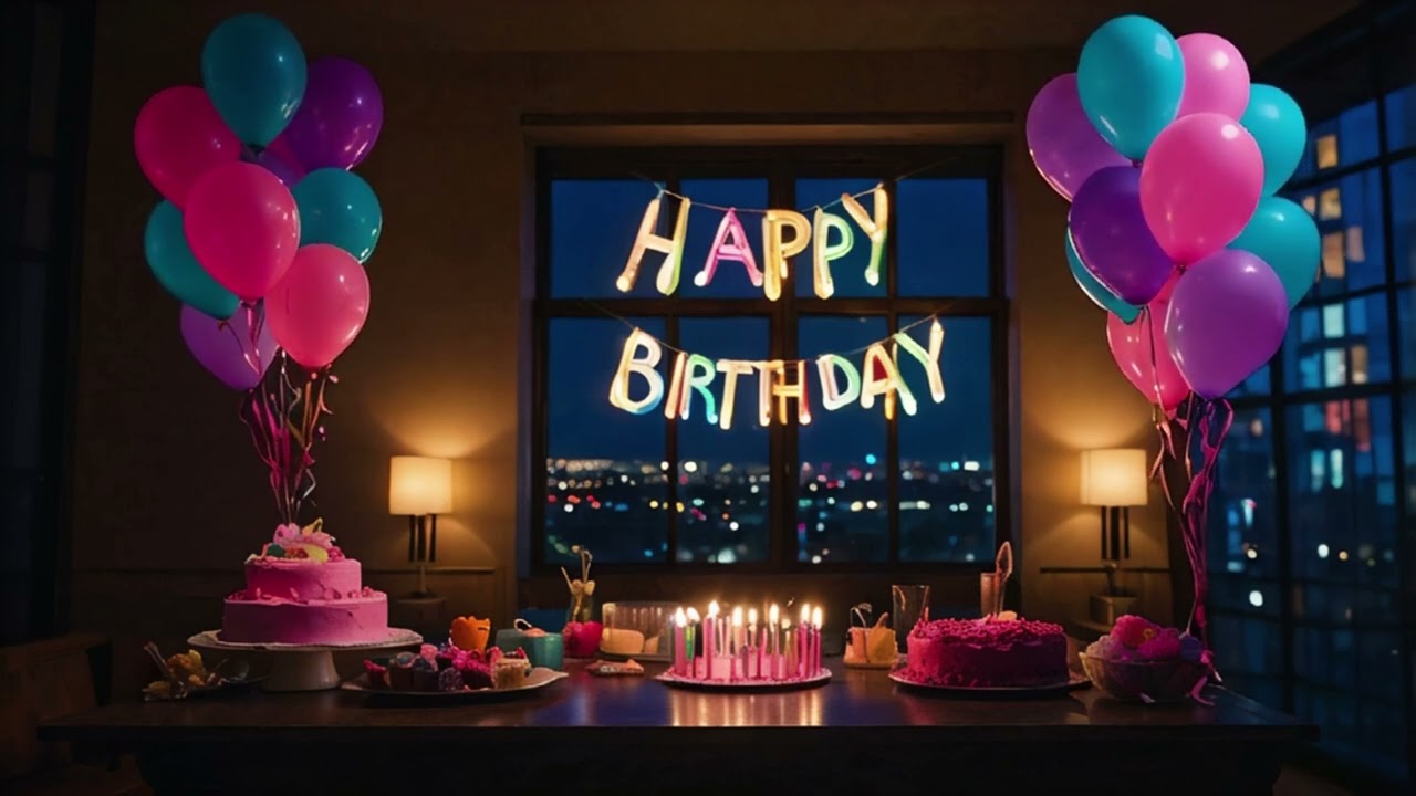 🎉 Happy Birthday Ambience 🎂  4 Hours of Festive Music & Cozy Party Vibes