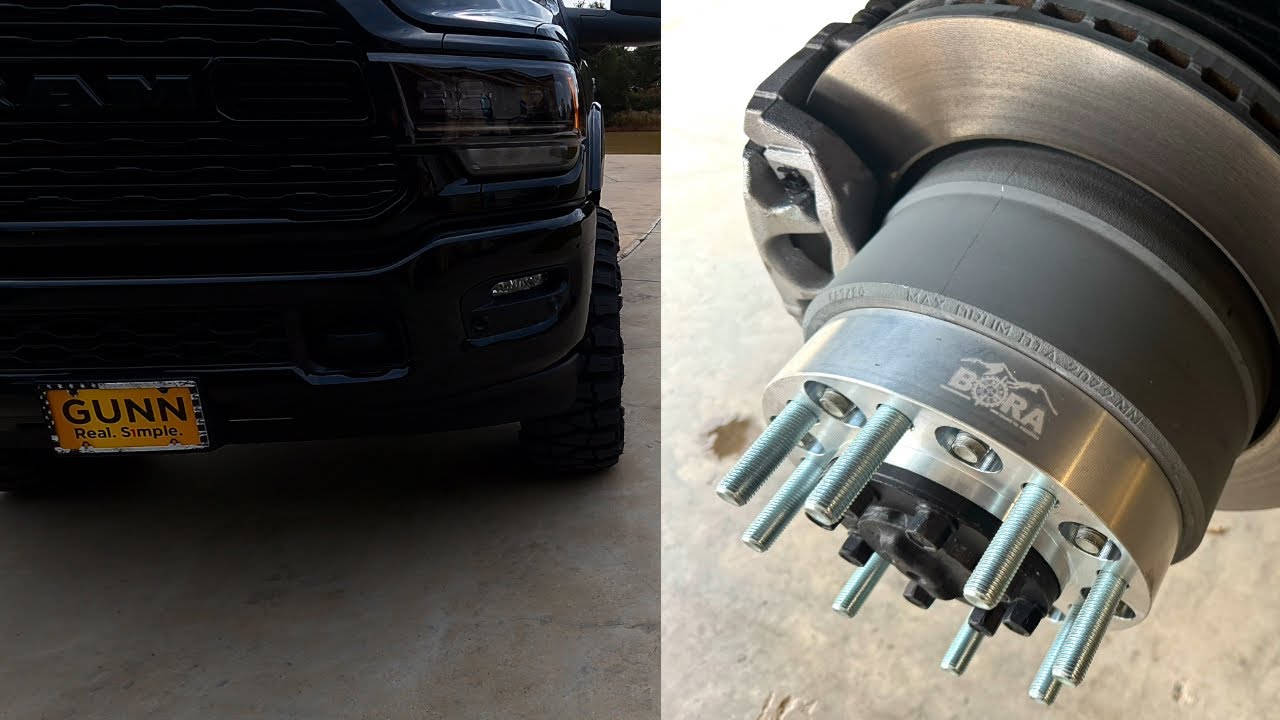 2024 Ram Cummins 3500 1.5” Bora Wheel Spacers, 37” Mud Grappler, and 3” Carli Springs