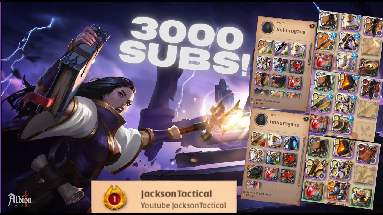 НАС 3К! ЛУЧШИЕ МОМЕНТЫ PVP И ​​ОРУЖИЕ НА 500 М!? (Albion Online Mists PvP)