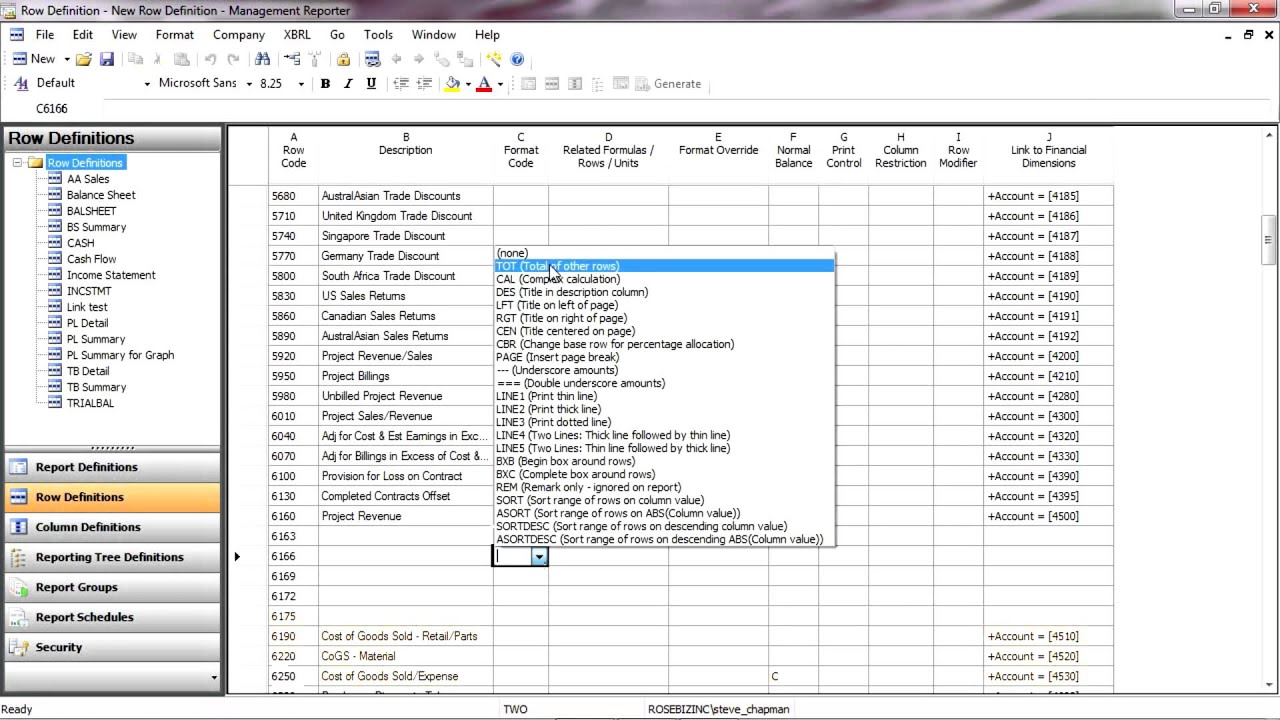 Mangement Reporter Simple Income Statement Report