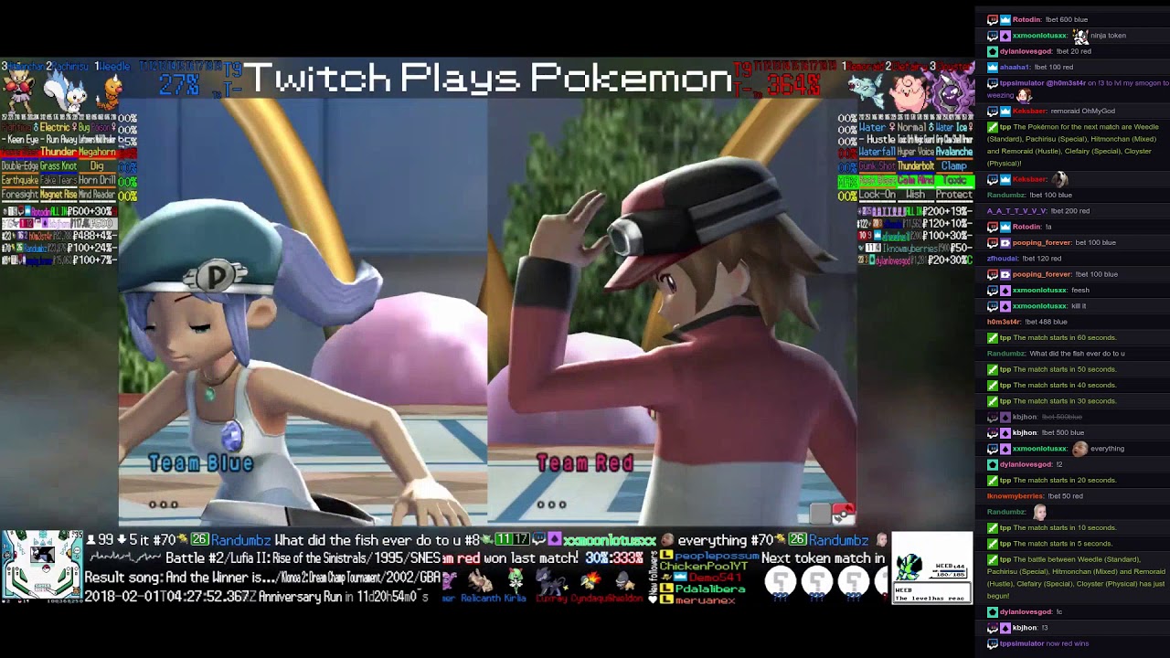 Twitch Plays Pok&eacute;mon Battle Revolution - Matches #106711 and #106712