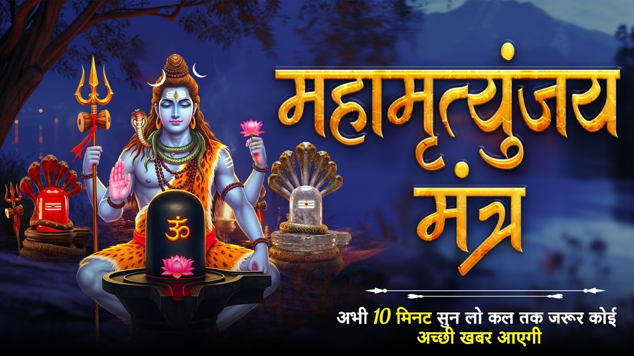 महामृत्युंजय मंत्र 108 बार। Mahamrityunjay Mantra 108 times I Full Video Song- MONDAY SPECIAL MANTRA