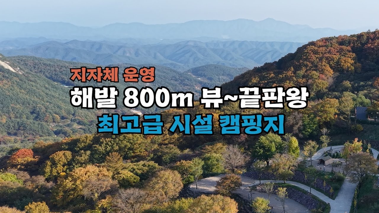 `헉`사이트 크기는 운동장🍁이렇게 완벽한 지자체 캠핑장은 처음