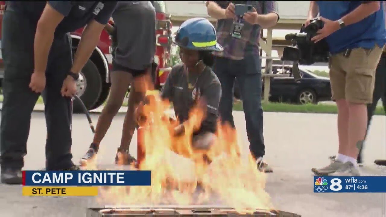 Camp Ignite sparks teenage girls' interest in becoming a firefighter