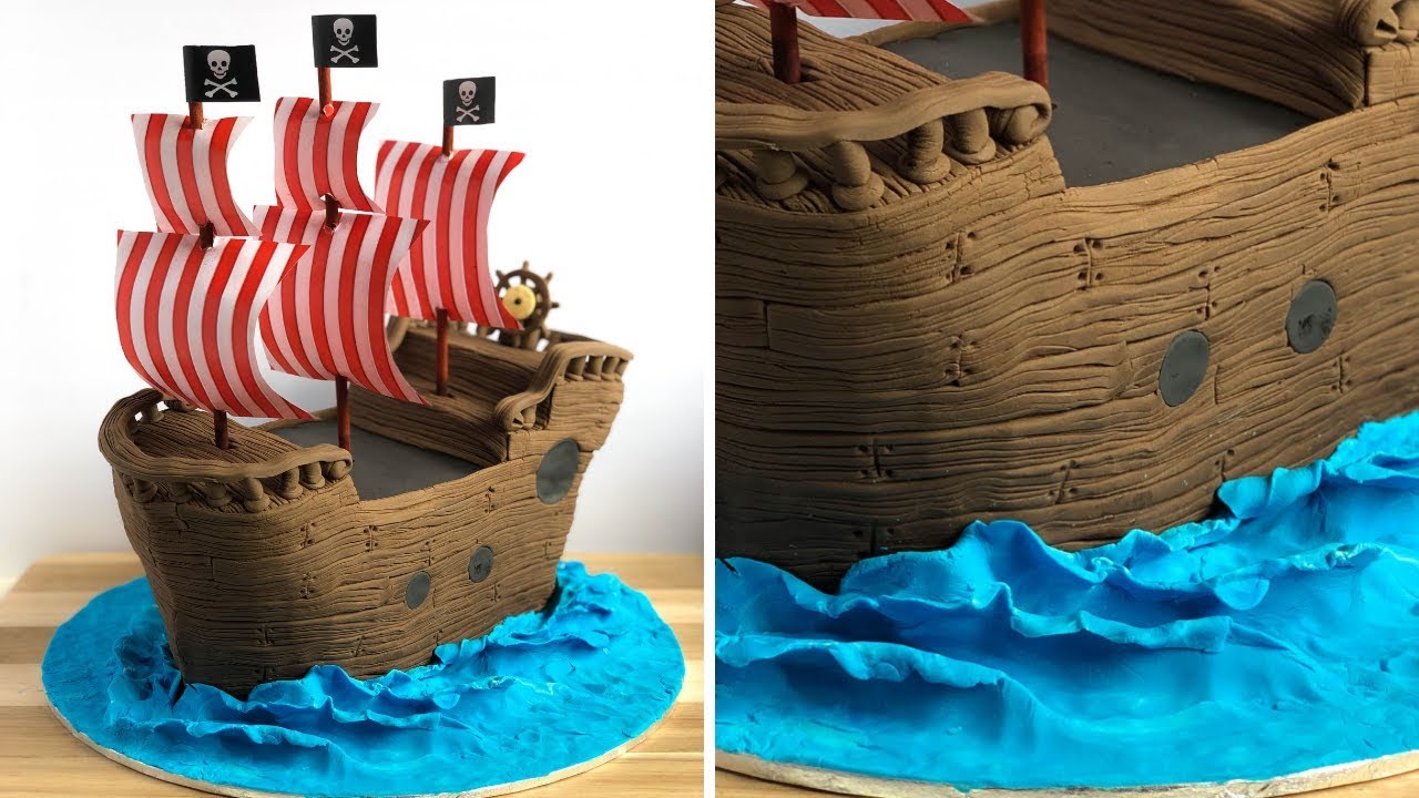 Fondant Sea Wave Cake Board (5mins)｜Irma's fondant cakes