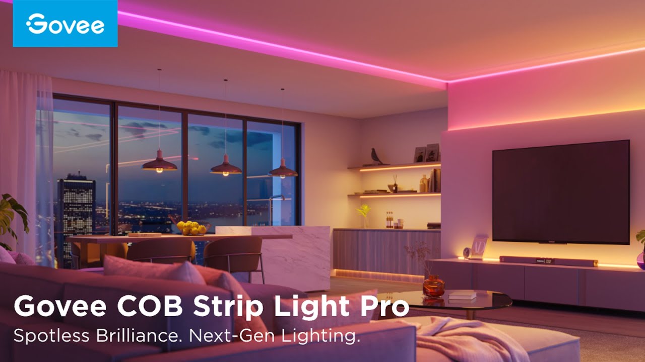 Govee COB LED Strip Light Pro, Lights for Bedroom Compatible with Alexa, Google Assistant and Matter