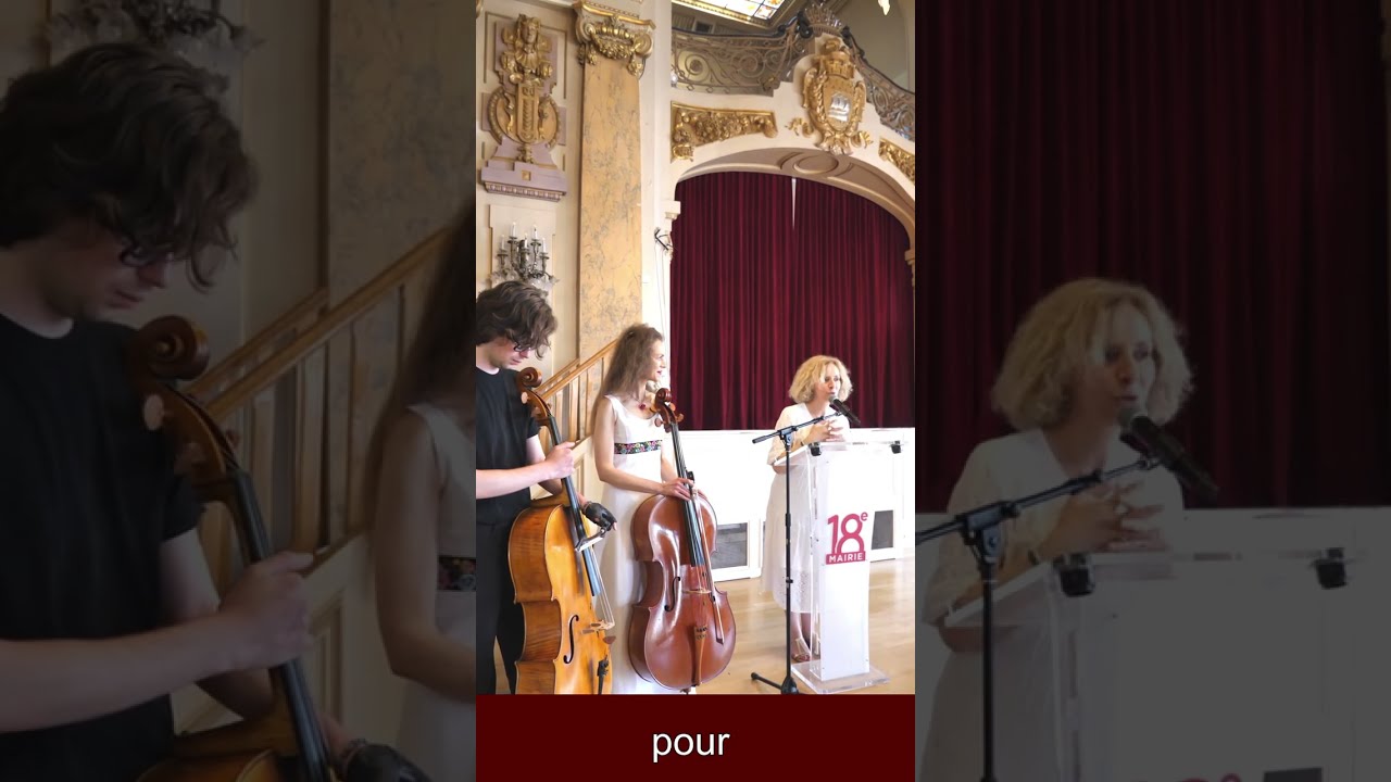 Mois du Handicap - Mairie du 18ème Paris - Duo D'Âmes: Laure Volpato & Soni Siecinski (violoncelles)