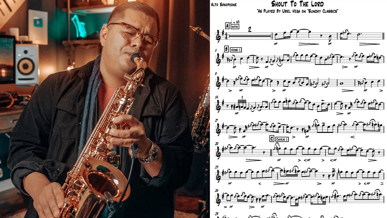 Shout To The Lord | SHEET MUSIC | Alto Sax [Tutorial]