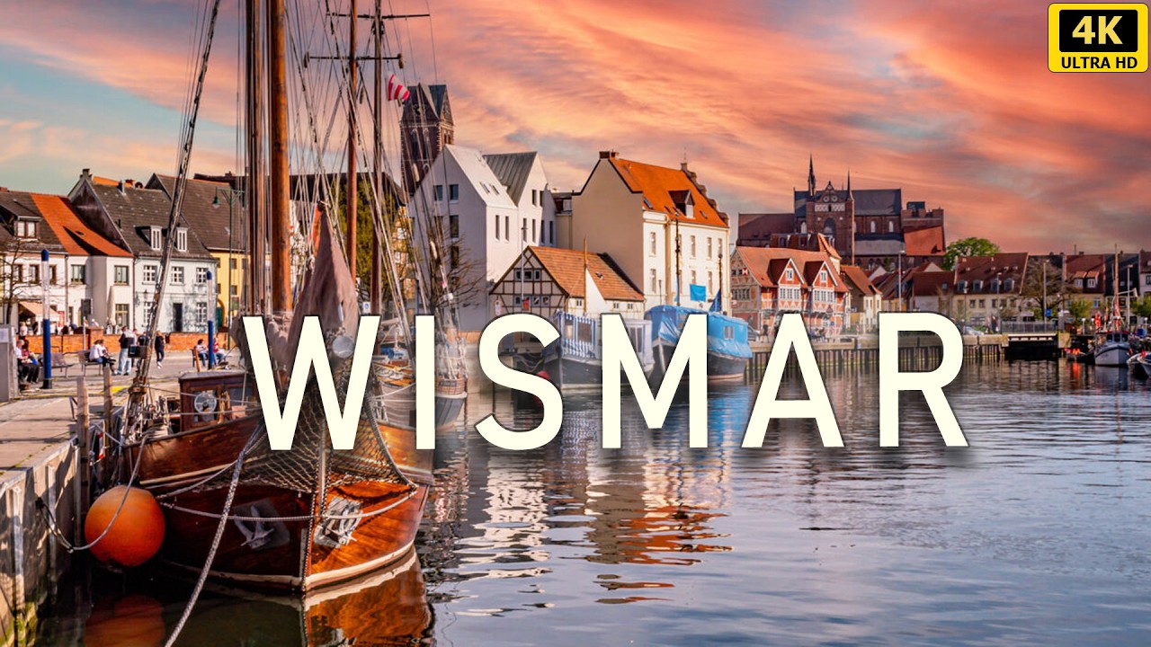 THE LAST SWEDISH TOWN IN GERMANY - WISMAR - Summer Old Town Walk in 4K