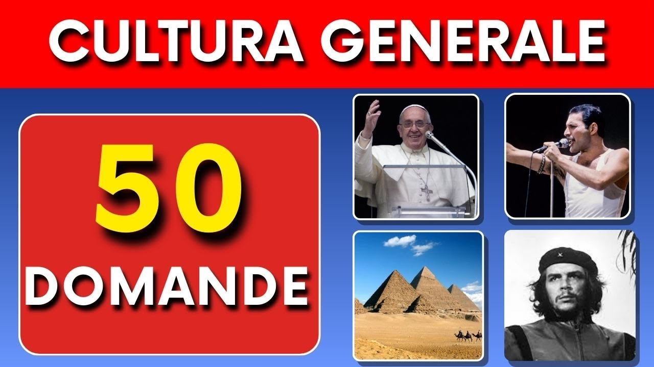 Quiz di Cultura Generale con 50 Domande! 🤓🤓