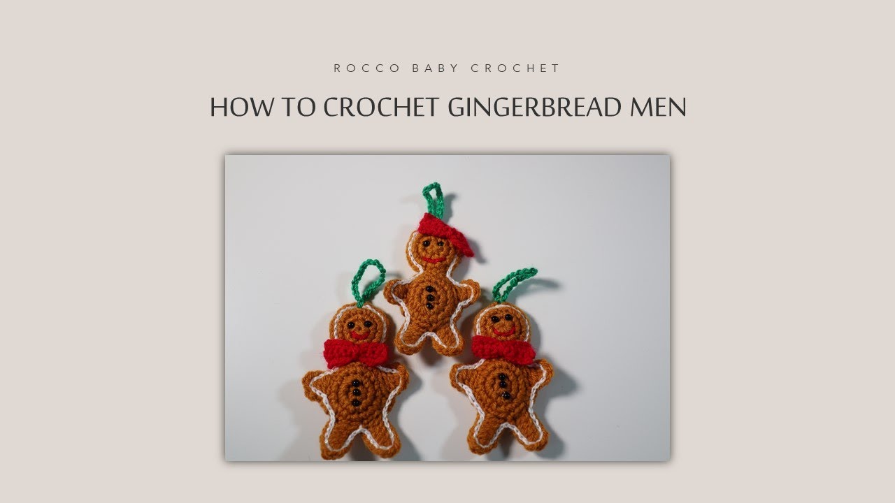 HOW TO CROCHET GINGERBREAD MEN AND WOMEN :) CROCHET CHRISTMAS 2021