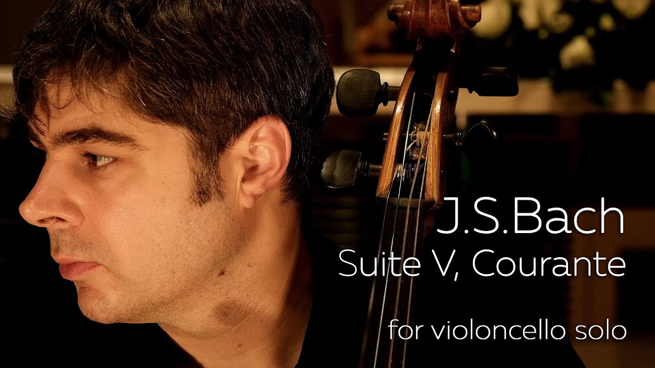 J.S.Bach. Suite V, Courante. Pavel Serbin (violoncello).