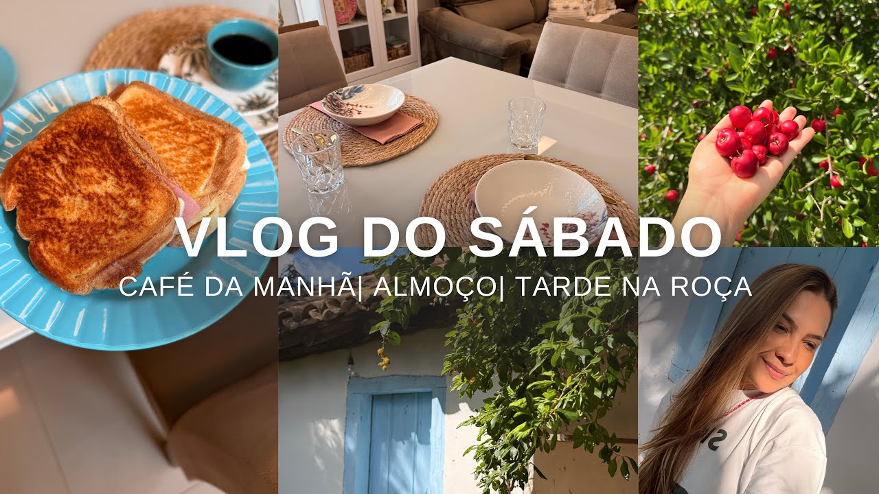 VLOG DO SÁBADO| Café da manhã, almoço de uma panela só, rotina de cuidados, tarde na roça 💖