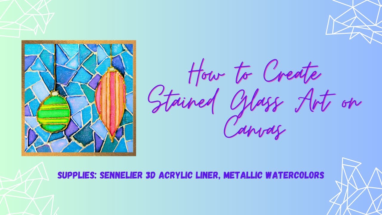 Как создать витраж на холсте #stainedglassart #artproject #canvasart