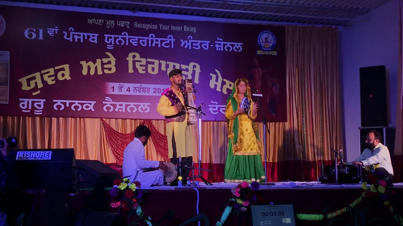 Mitti da bawa inter zonal youth festival 2019 GNN college doraha punjab university