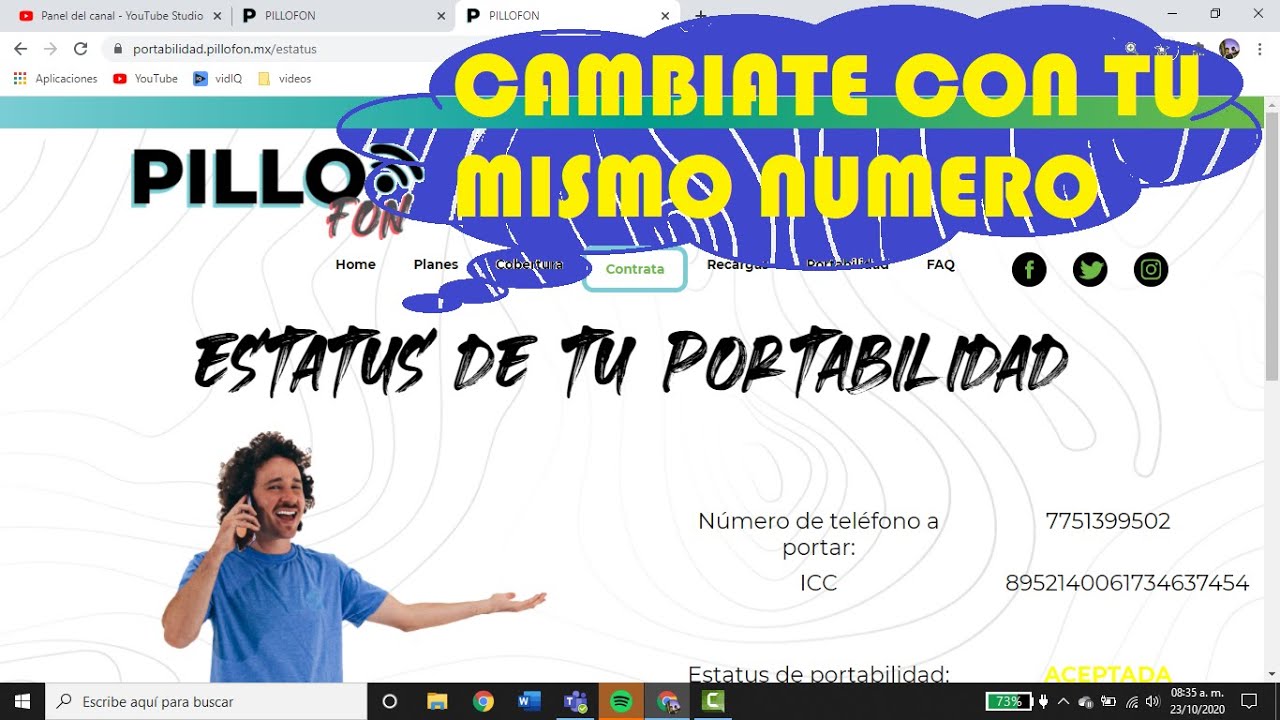 Como Cambiarme a PilloFon con mi Mismo Numero?