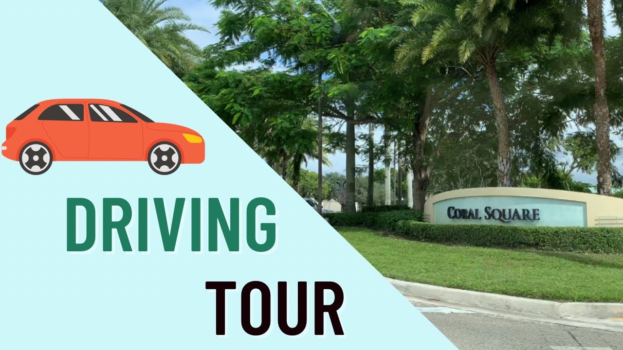 Coral Springs Florida 4K Driving Neighborhood Tour - part 1