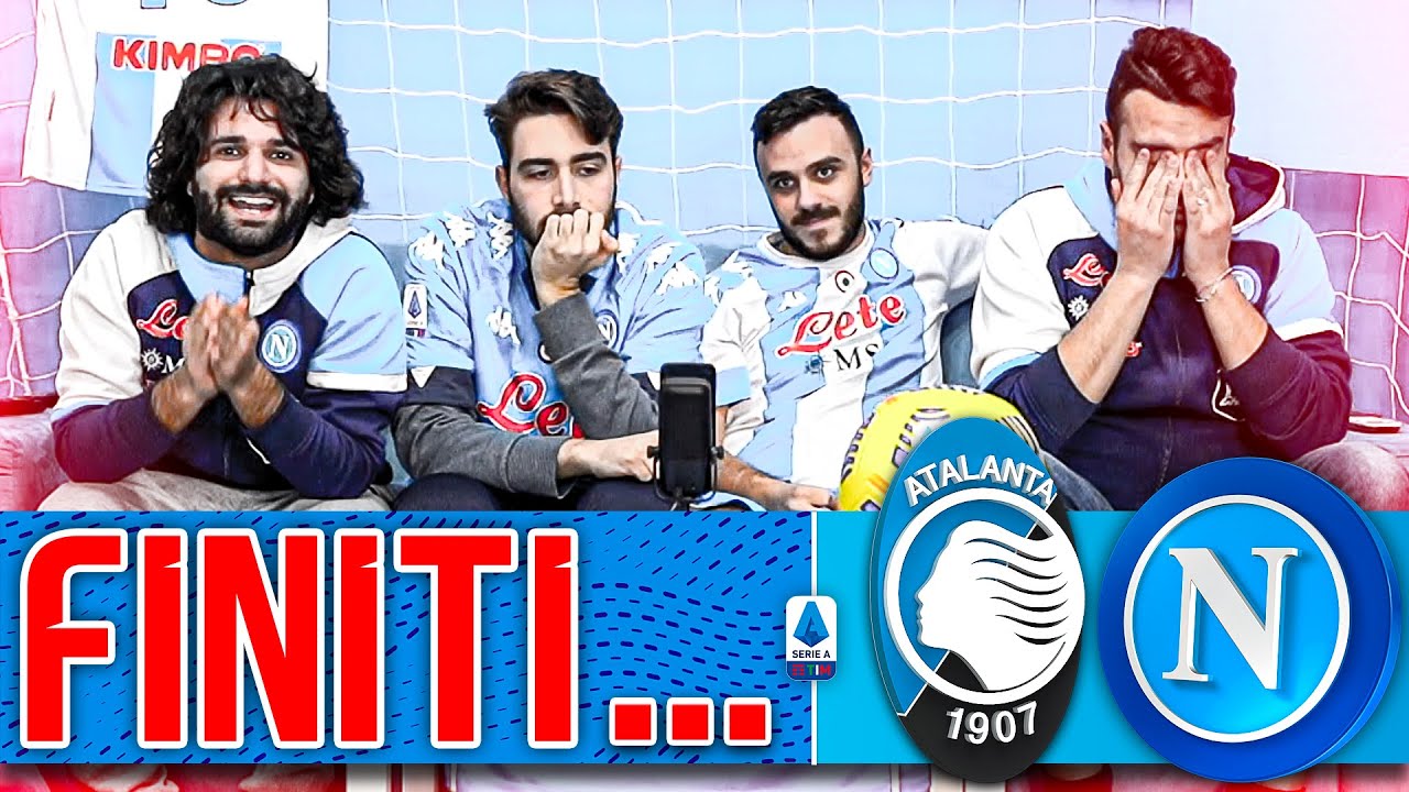 😞 FINITI... ATALANTA 4-2 NAPOLI | LIVE REACTION TIFOSI NAPOLETANI HD