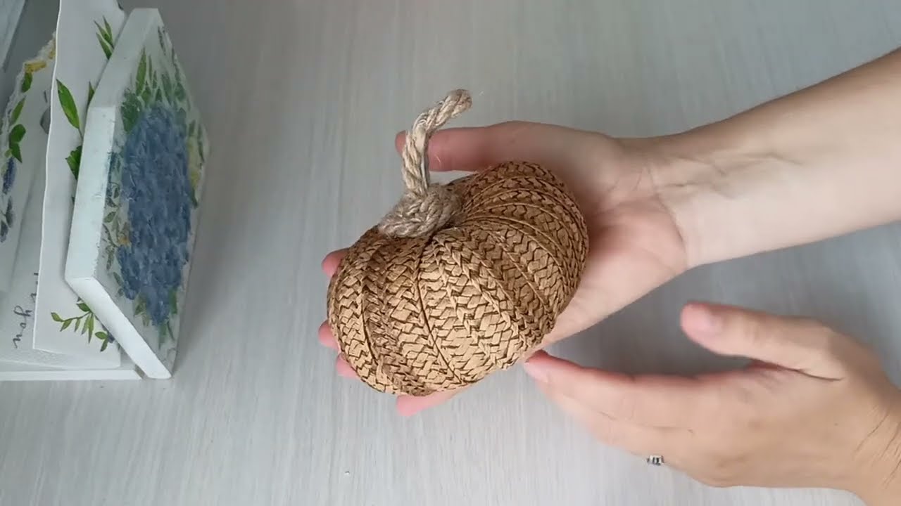 творческий эксперимент. Осенний декор. 🍂 Может ли шляпа стать тыквой?! 🍂