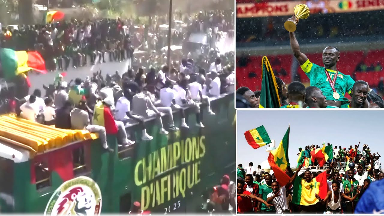 You Had to See This! Senegal’s AFCON Celebration Turns the City Gold 💛🎉🏆  Mane celebrates