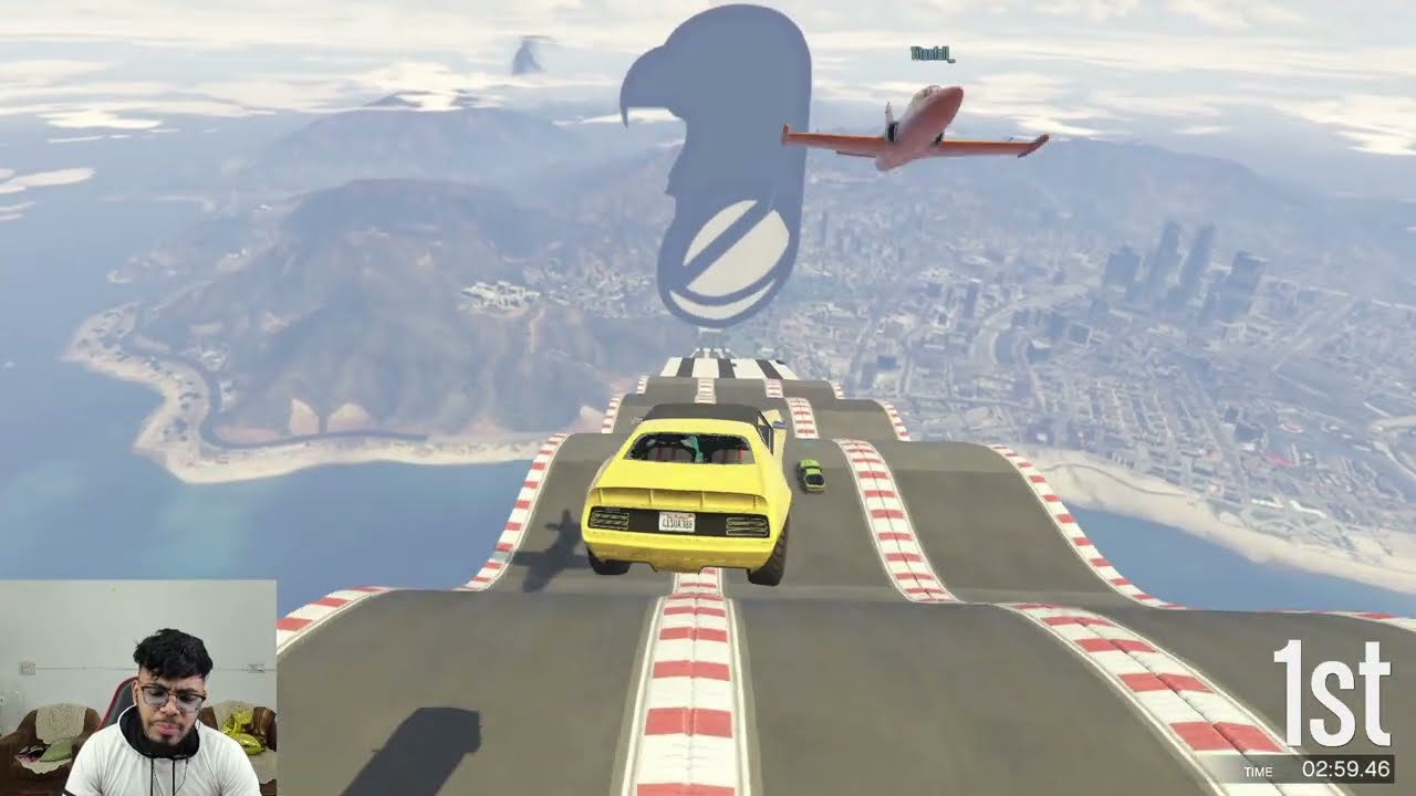 Crazy Mega Ramp Challenge Only 0.000001% Players Can Win in GTA 5!
