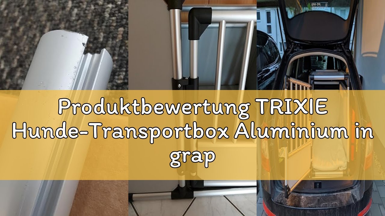 Produktbewertung TRIXIE Hunde-Transportbox Aluminium in graphit – L: 92 × 64 × 78 cm, stabile und ge