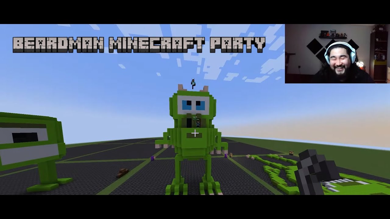 Beardman Minecraft party. Minecraft Тэмцээн явуулав