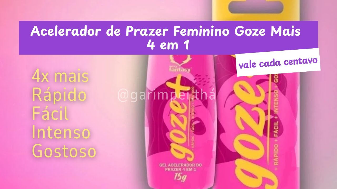 Produto Adulto que Promete 4x Mais Prazer Feminino | Goze Mais 