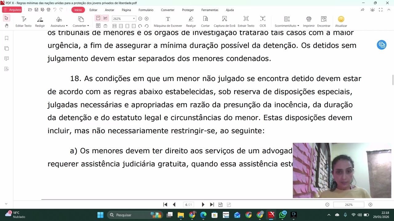 Regras Mínimas das Nações Unidas para a Proteção dos Jovens Privados de Liberdade parte 2