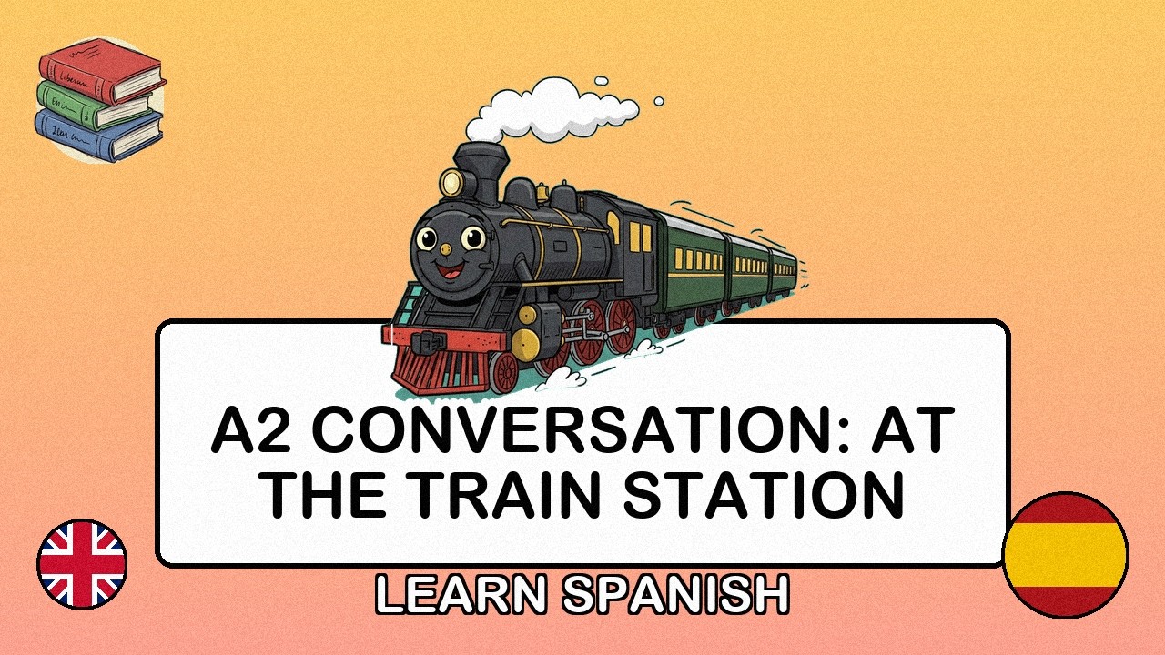 🇬🇧→🇪🇸 Learn Spanish - A2 Conversation: At the Train Station