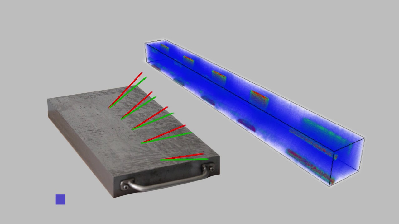 3D TFM Phased Array Scan on TOFD  Deadzone Block & Carbon Steel Demo