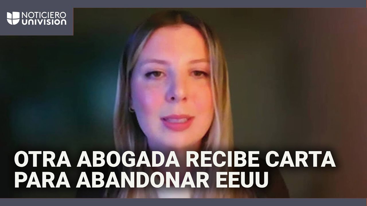 Otra abogada de inmigración hispana con ciudadanía recibe carta para dejar EEUU: 