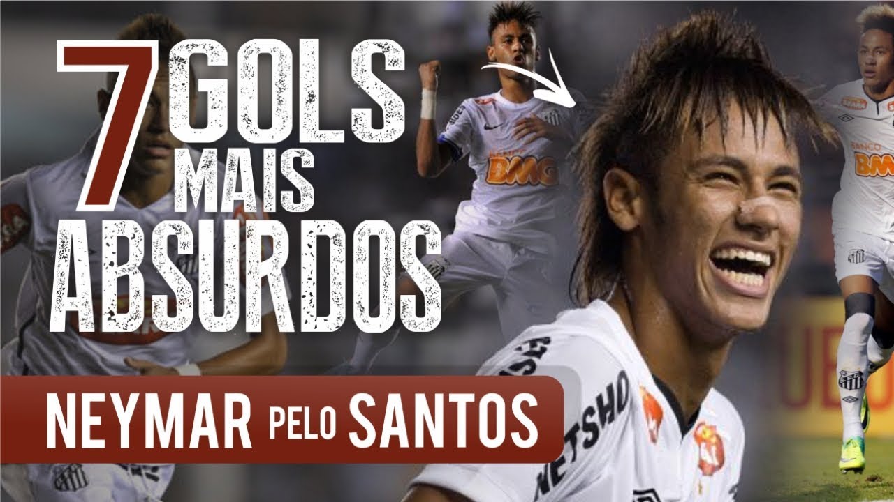 Os 7 GOLS mais ABSURDOS de NEYMAR pelo SANTOS