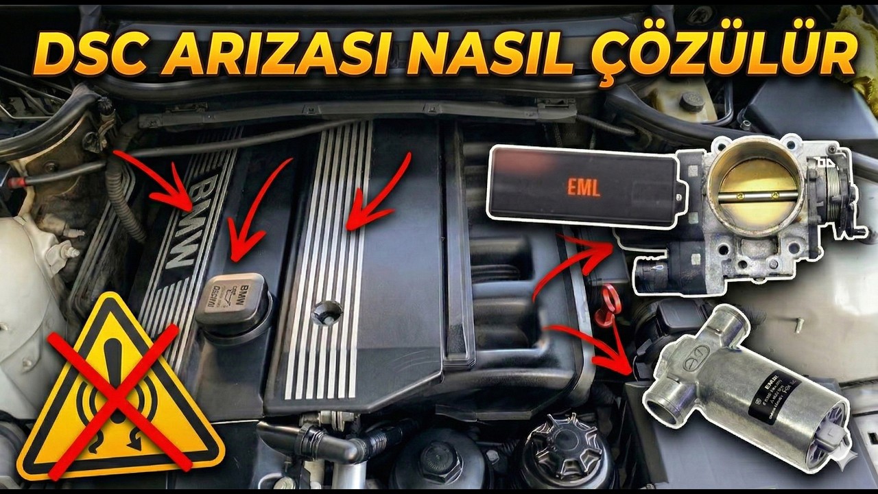 EML, DSC ARIZASI  Çözümü BMW E46 (Gaz Kelebeği Nasıl Sökülür)