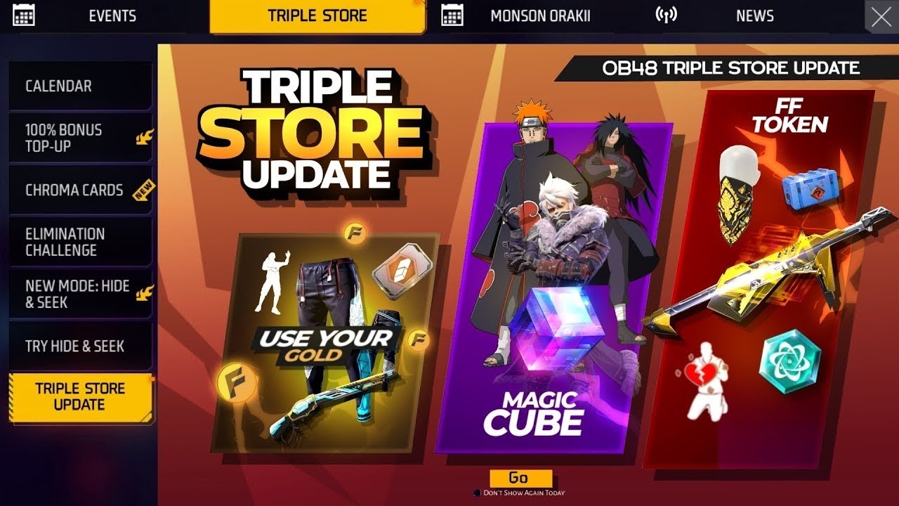 OB48 Magic Cube Store Update Free Fire🤯🔥|FF Token New Bundle Buddy Mart Update Confrim| FF New Event