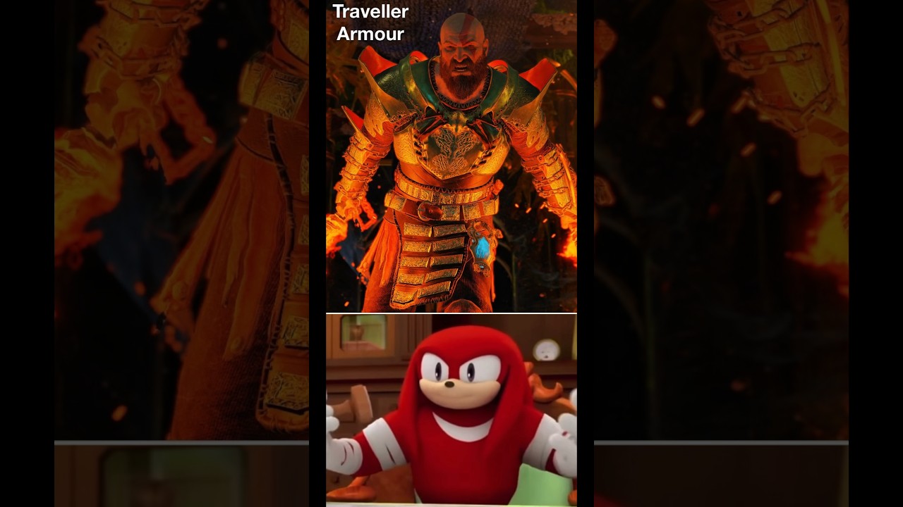 Knuckles Ranks God of War (2018) NG+ Armour Sets #godofwar #godofwarragnarok #kratos #shorts #ps5