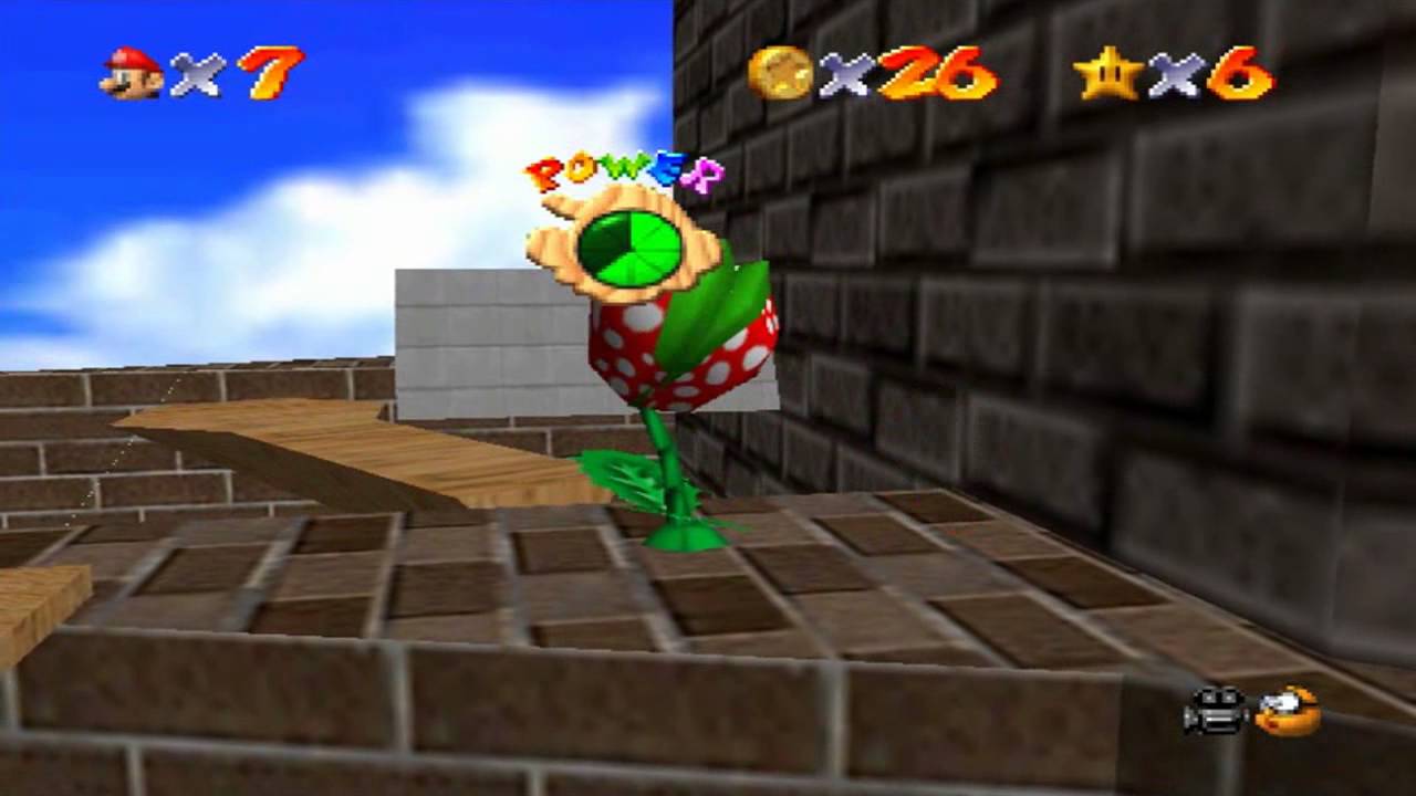 Super Mario 64 - Forteresse de Whomp - Etoile 2 : En haut de la forteresse