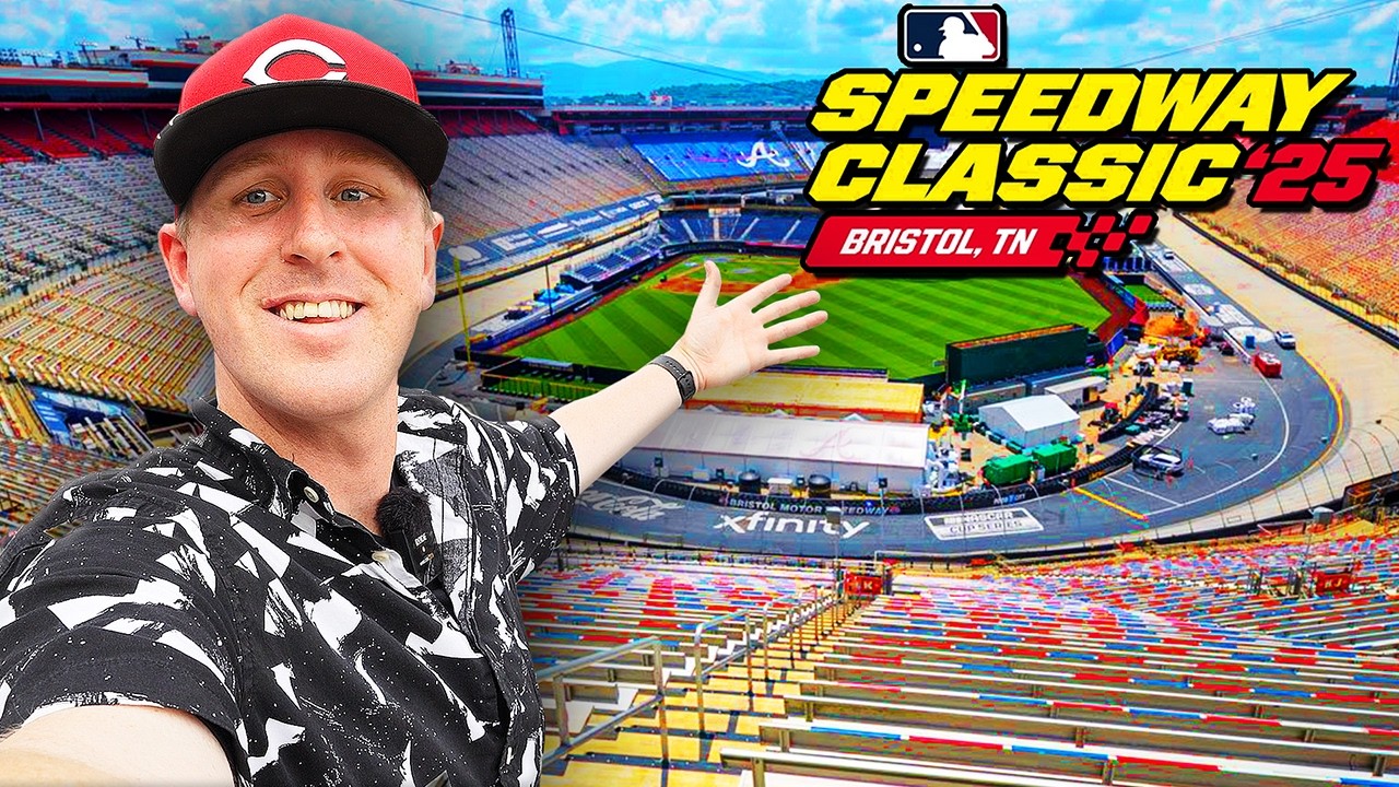 FIRST BASEBALL GAME PLAYED IN A NASCAR RACETRACK!