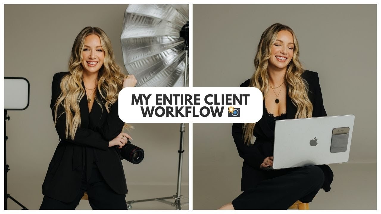 My Complete Photography Client Workflow | From First Email to Final Delivery (with Pixpa)