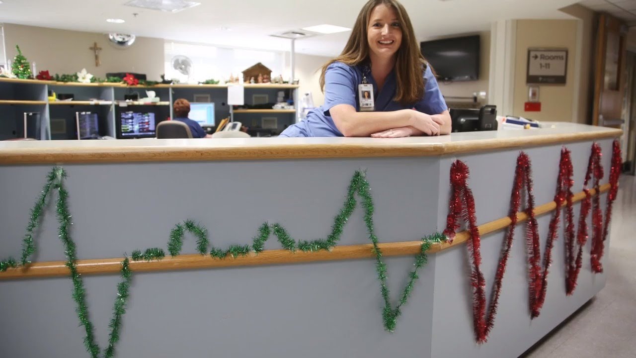 Hospital Christmas garland goes viral