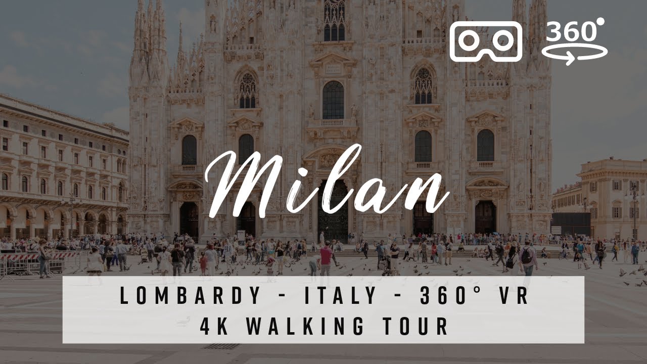 Milan, Italy 🇮🇹 Lombardy - 360&deg; VR 4K Walking Tour with best of Deep House Music