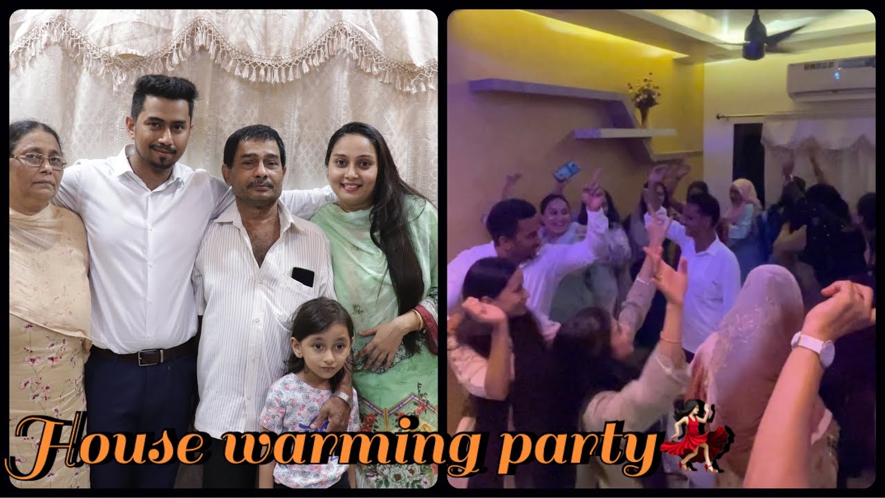 House warming party💃🏻|Humara new ghar🏠|#familyvlog #alhmdulilla #vlogging #vlog @azmeenadiaries