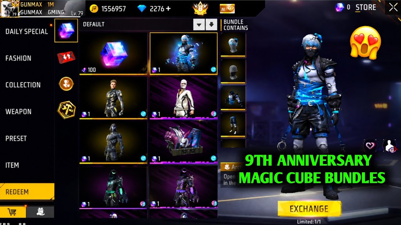 9th Anniversary🔥 Magic Cube Store Update🇮🇳🥳| Next Magic Cube Store Update | Ob54 Update Free Fire
