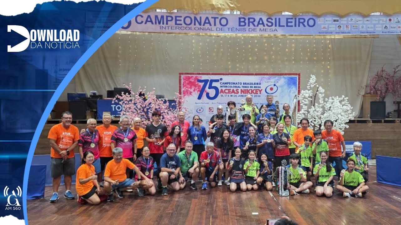 SUZANO: CIDADE RECEBE O 75º CAMPEONATO INTERCOLONIAL DE TÊNIS DE MESA E CELEBRA TRADIÇÃO