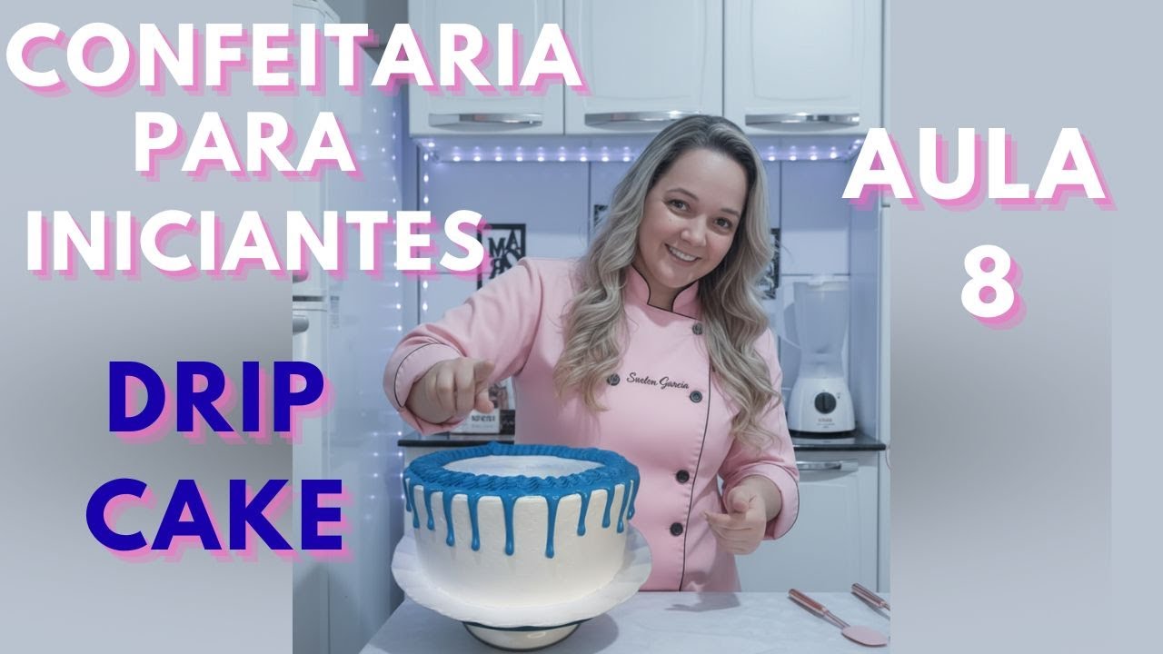 Como Fazer DRIP CAKE com Chantilly Perfeito | Dicas de Decoração e Trabalho de Bico 4B