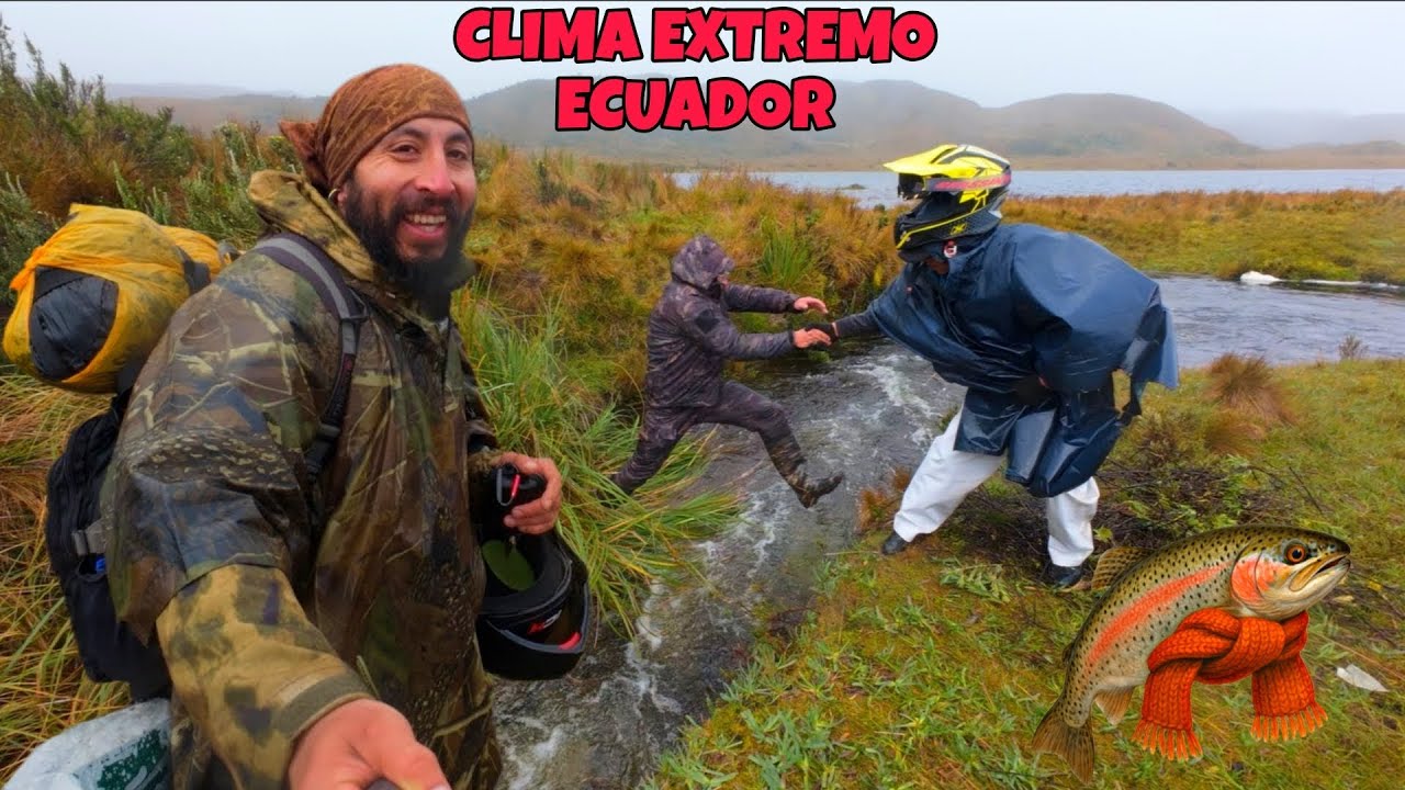 Clima EXTREMO en el PARAMO 🥶, ahora si casi nos CONGELAMOS | PESCA Y CAMPING Laguna de ANTEOJOS