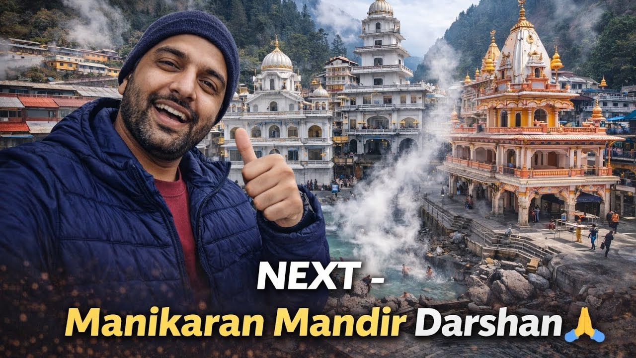 Next Day Manikaran Mandir Darshan 🙏 | Hot Spring Experience | ItsAnand Vlogs